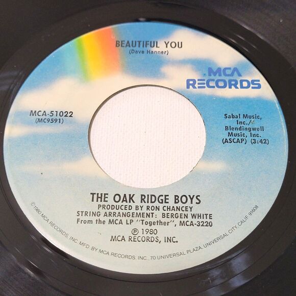 Oak Ridge Boys - Ready To Take My Chances / Beautiful You - MCA 45 RPM 7" Vinyl - Picture 2 of 2